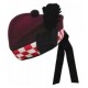 Piper Airborn Maroon Diced Glengarry