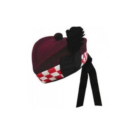 Piper Black Diced Glengarry