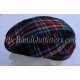 Black Stewart Tartan Cap