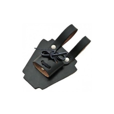 Leather Black Dirk Frog