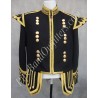 Piper Drummer Black Scottish Doublet Jacket
