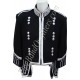 Pipe Band Black Military Uniform Doublet Jacket