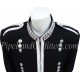 Pipe Band Black Military Uniform Doublet Jacket