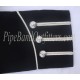 Pipe Band Black Military Uniform Doublet Jacket