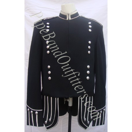 Scottish Military Uniform Black Doublet Military Jacket