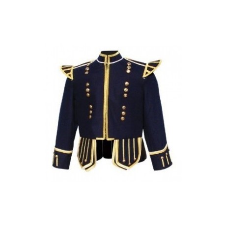 Pipers Drummers Blue Doublet Band Jacket