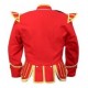 Red Doublet Uniform Pipe Major Kilt Jacket