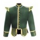 Green Military Jacket Band Pipe Major Doublet