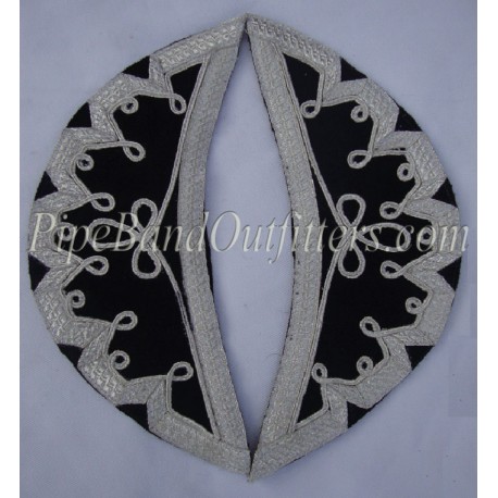 Black Doublet Shoulder Shells - Wings - Epaulettes