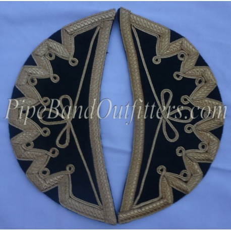 Black Doublet Shoulder Shells - Wings - Epaulettes