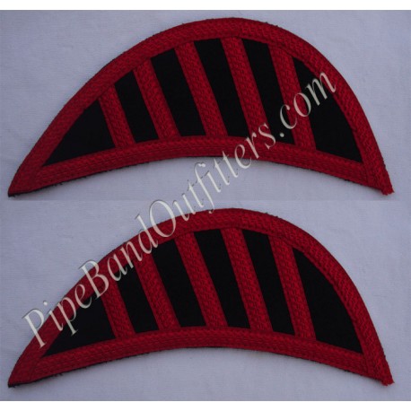 Black Doublet Shoulder Shells - Wings - Epaulettes