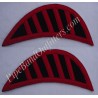 Black Doublet Shoulder Shells - Wings - Epaulettes