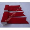 Red Pipe Band Kilt Flashers/Flashes - Garters