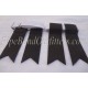 Black Kilt Band Flashers/Flashes - Garters