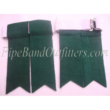 Drummer Green Kilt Flashers/Flashes - Garters
