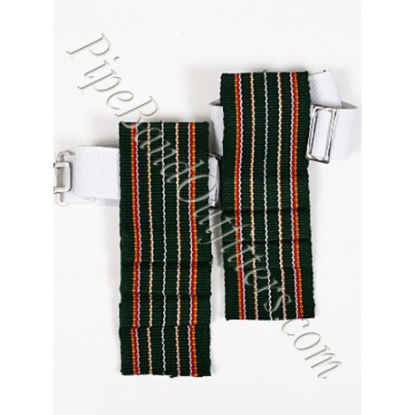 Black Kilt Band Flashers/Flashes - Garters