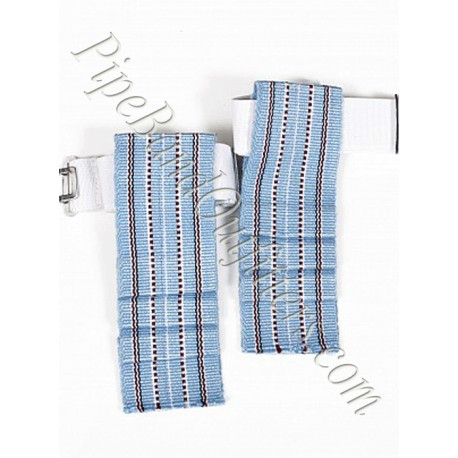 White Kilt Band Flashers/Flashes - Garters