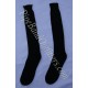 Pipe Band Black Full Socks
