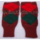 Red Green Diced Pipe Major Hose Tops - Half Hoses