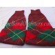 Green Red Pipers Drummers Hose Tops - Half Hoses