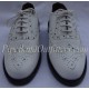 White Leather Military Pipe Band Ghillie Brogues