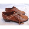 Military Brown Leather Band Ghillie Brogue Shoes