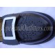Black Leather Pipers Kilt Buckle Brogue Shoes