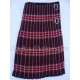 Piper Drummer Black Stewart Acrylic Tartan Kilt