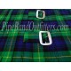Piper Drummer Green Acrylic Tartan Kilt