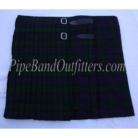 Piper Drummer Black Watch Acrylic Tartan Kilt