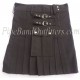 Short Cotton Kilt in Black