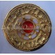 Piper Drummer Plaid Brooch in Gold