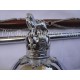 Drum Major Mace Stick - Silver Lion