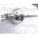Drum Major Mace Stick - Silver Lion
