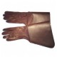 Drum Major Gauntlets - White Leather Gloves