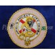 Royal Blue Bagpipe Cover - Gold Fringes