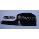 Black Velvet Bagpipe Cover - Silver Fringe