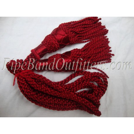 Maroon Bagpipe Silk Cord