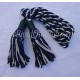 Navy Blue - Black - White Pipe Cord