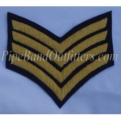 Hand Embroidered Bullion Stripe Chevrons