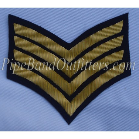 Hand Embroidered Bullion Stripe Chevrons