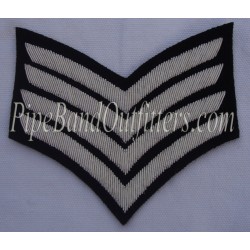 Hand Embroidered Bullion Stripe Chevrons