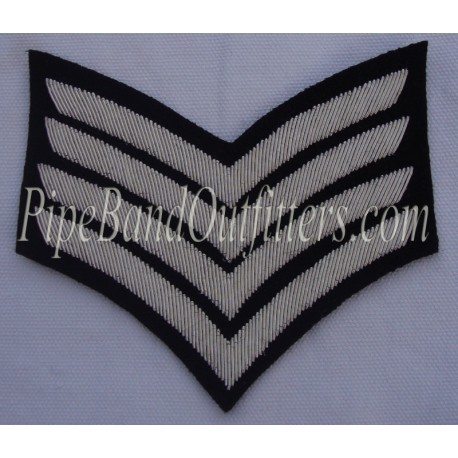 Hand Embroidered Bullion Stripe Chevrons