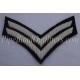 Hand Embroidered Bullion Stripe Chevrons
