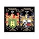 Custom Double Embroidered Family Crest - Coat Of Arms