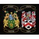 Dual Embroidered Family Crest - Coat Of Arms