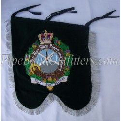 Black Custom Made 'The Blue Stones Band' Banner