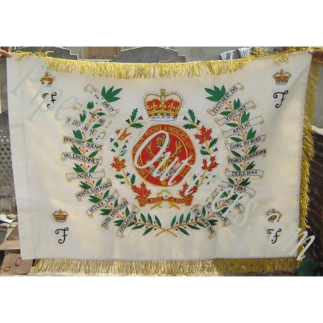 Hand Embroidered Custom Made Pipe Band Banner