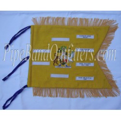 Hand Embroidered Custom Made Pipe Band Banner