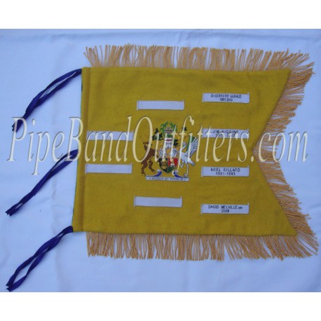 Hand Embroidered Custom Made Pipe Band Banner